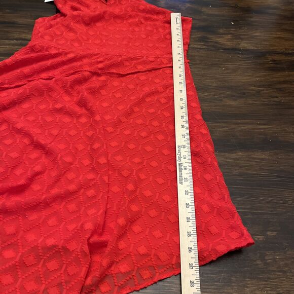 a.n.a A New Approach Cyber Red Party Holiday Dress Size Large New with Tags - Picture 14 of 16